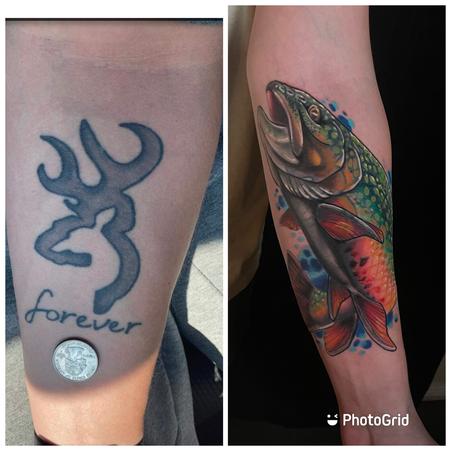 Tattoos - Justin Hammontree Fish Coverup - 144546